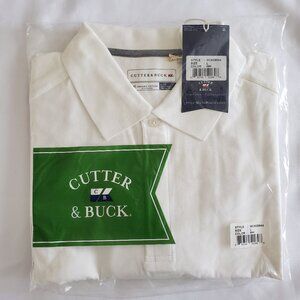 Cutter & Buck Organic Cotton Golf Polo Shirt SZ L White